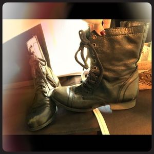 Black Combat boots